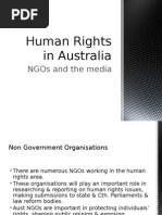 human rights in australia - ngos and media