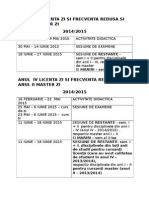 Structura 2014-2015 Sem 2