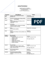 Jadwal Perkuliahan