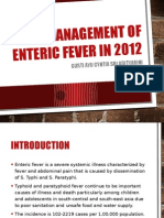 Management of Enteric Fever in 2012