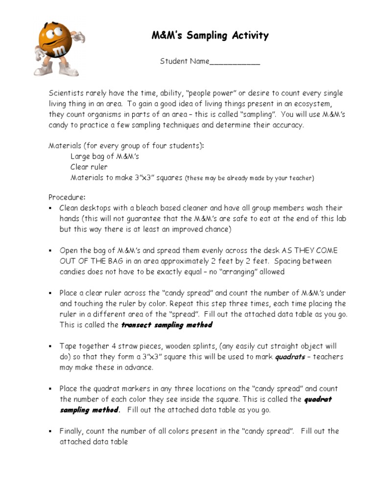 Man DM Sampling Activity | PDF | Color | Green