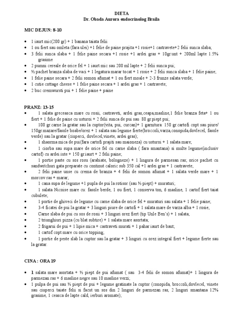 Plan de dieta equilibrada diaria | PDF