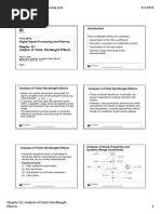 Analysis of Finite Wordlength Effects