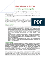 Summary of Prices and Incomes Policy Under The Heath Government 1970-1974