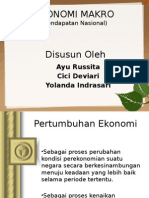 Makro Ekonomi - Pendapatan Nasional