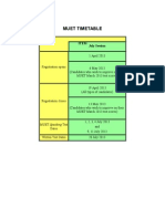 Muet Timetable