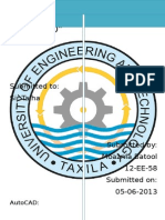 "Autocad": Submitted To: Sir Talha