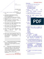 Teste de Sondagem de Geografia Milton 2015