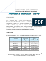 Normas Gerais FAPESB 2015