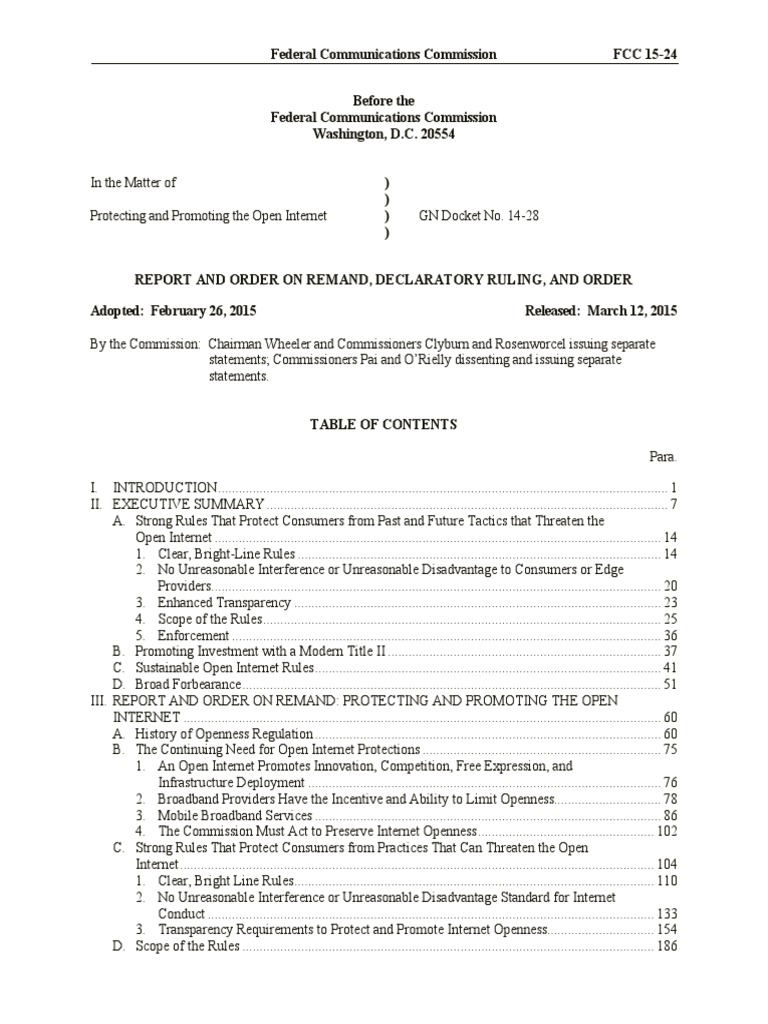 The Rules for Net Neutrality: You can read them now - Tech Policy ...