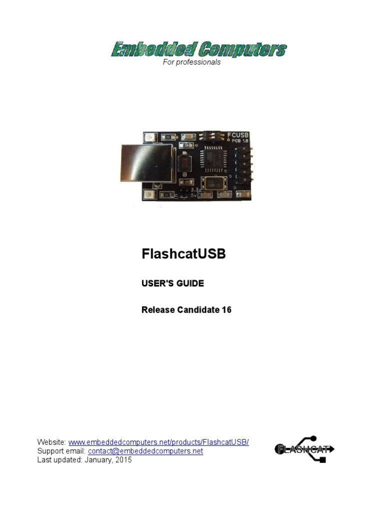 FlashcatUSB Classic V2.4 - USB EEPROM & FLASH Programmer By Embedded Computers LLC