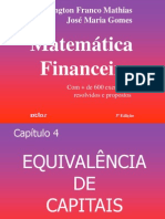 Equivalência de Capitais_Matemática Financeira