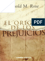 El Origen de Los Prejuicios - Arnold M. Rose