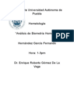 Hematologia Biometria Hematica (Caso Clinico)