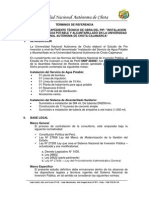 Terminos de Referencia Expetdrdiente Tecnico - Agua Potable