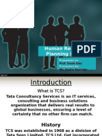 Human Resource Planning in TCS: Presented To: Presented by