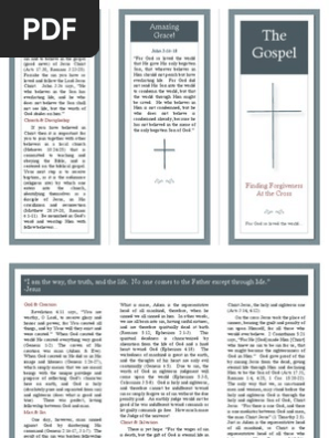 Gospel Tract Brochure Blank Address