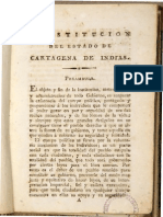 Constitucion de Cartagena de Indias 1812