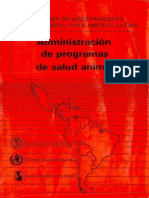 Administración de Programas de Salud Animal