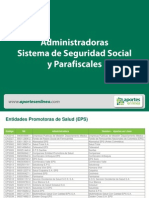 Administradoras Sistema de Seguridad Social y Parafiscales (1)