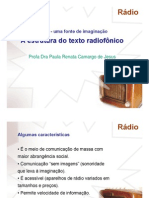 A Estrutura Do Texto Radiofonico - Profa. Dra Paula Renata Camargo de Jesus PDF