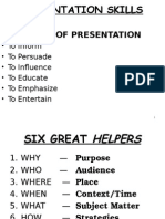 Purpose of Presentation: - To Inform - To Persuade - To Influence - To Educate - To Emphasize - To Entertain