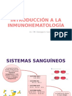 Introducción A La Inmunohematología