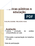 Políticas públicas educação história Brasil