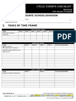 Cyclic Events Checklist: 1. Faculty/Graduate School/Division