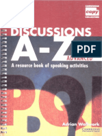 Adrian Wallwork Discussions A-Z Advanced Teachers Book A Resource Book of Speaking Activities Cambridge Copy Collection 1997