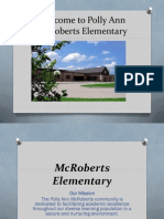 Welcome To Polly Ann Mcroberts Elementary