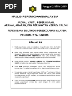 Jadual Waktu Penggal 2 Stpm 2014 Pdf