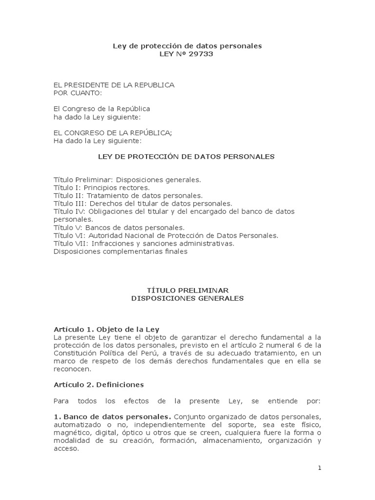 LEY 18331 DATOS PERSONALES visual data 8