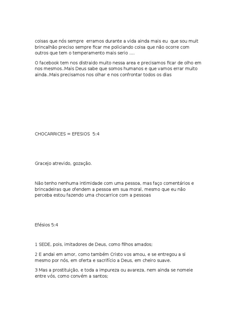 Chocarrice e Parvoíce na Bíblia | PDF | Sabedoria | Amor