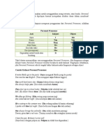 Personal Pronouns Digunakan Untuk Menggantikan Orang Tertentu