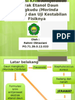 Formulasi Krim Antijerawat Ekstrak Etanol Daun Mengkudu (