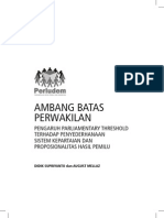 Ambang Batas Perwakilan Pemilu Proporsional PDF