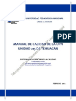1 - Manual de Calidad Upn 213 Tehuacan