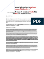 Consejo Como Generar Ingresos Adicionales - Ingresos Pasivos