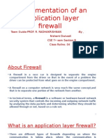 Implementation of An Application Layer Firewall