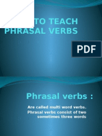 How To Teach Phrasal Verbs