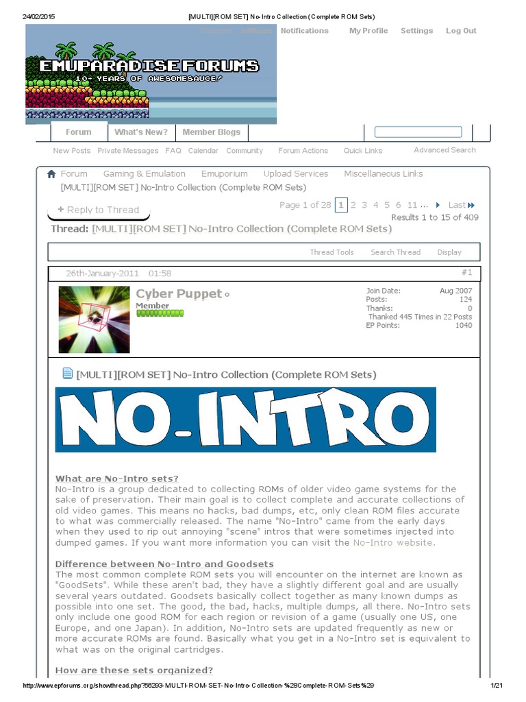No intro rom set beehive