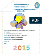 El Tratamiento de La Geometria en Los Grados Inferiores