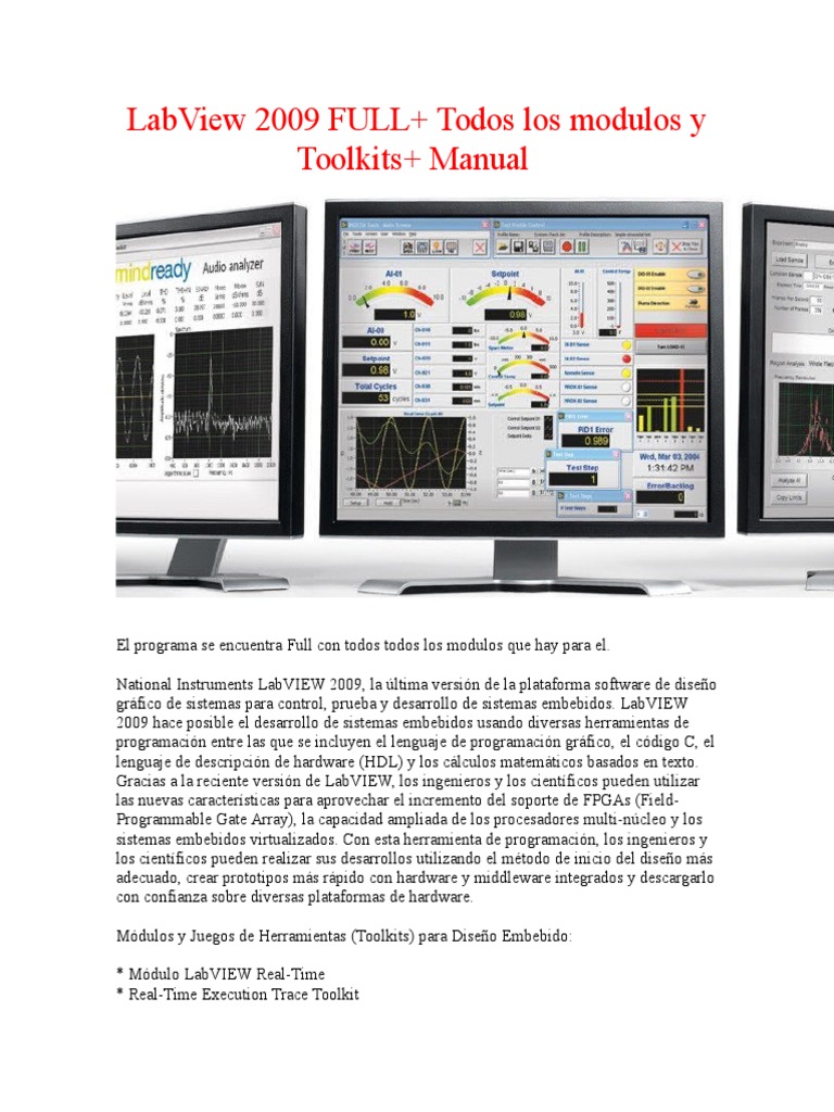 LabVIEW 2009: Módulos y Manuales Completos | PDF | Arreglos de compuertas lógicas programables ...
