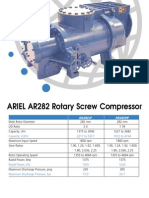 ARIEL AR282 Rotary Screw Compressor: Capacity, m3/hr 2211 To 5317 1972 To 4744