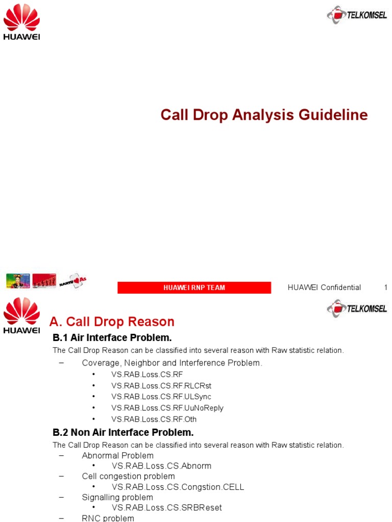 Call Drop Analysis Guideline | PDF