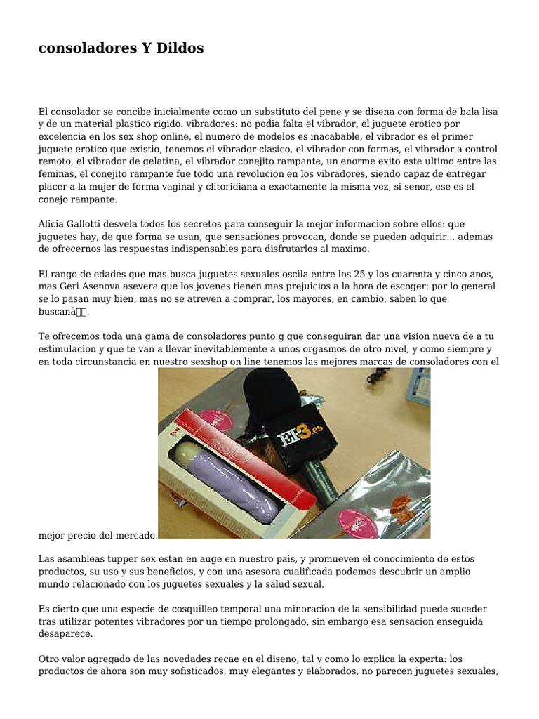 Guía de Consoladores y Dildos | PDF | Consolador | Masturbación