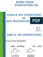 Single BIT OPRATIONS in AVR Microcontroller
