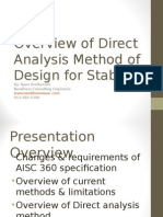Direct Analysis Method