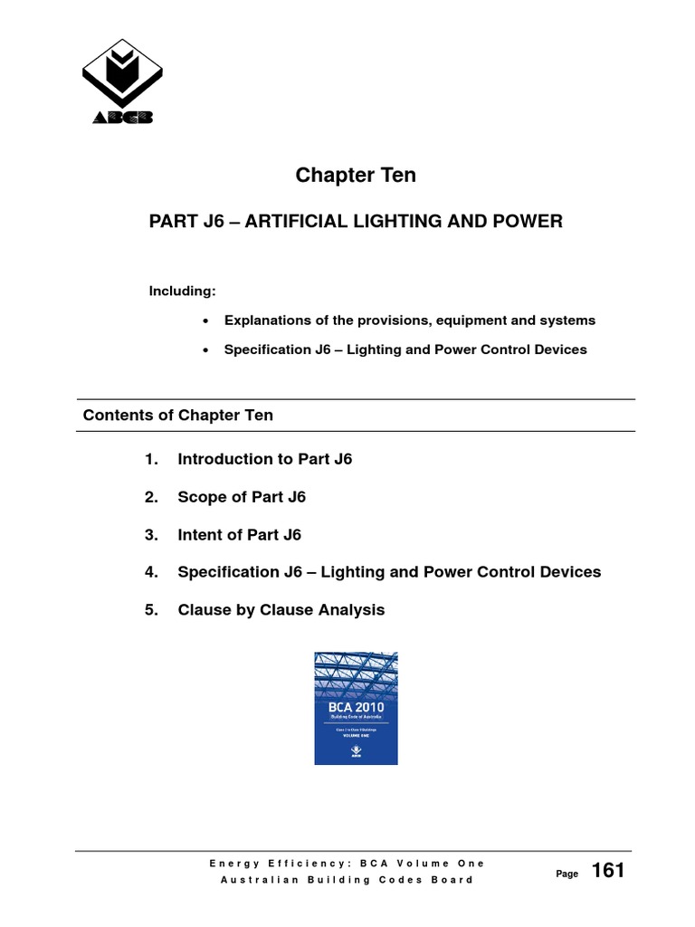 Volume 1 Chapter 10 j6 Artificial Lighting Power PDF PDF Lighting